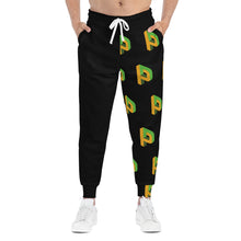 Load image into Gallery viewer, Split Pearadox Athletic Black Joggers
