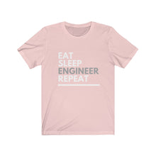 Load image into Gallery viewer, Eat Sleep Engineer Bella+Canvas Unisex Tee - Engineer Gift - Mentor Gift
