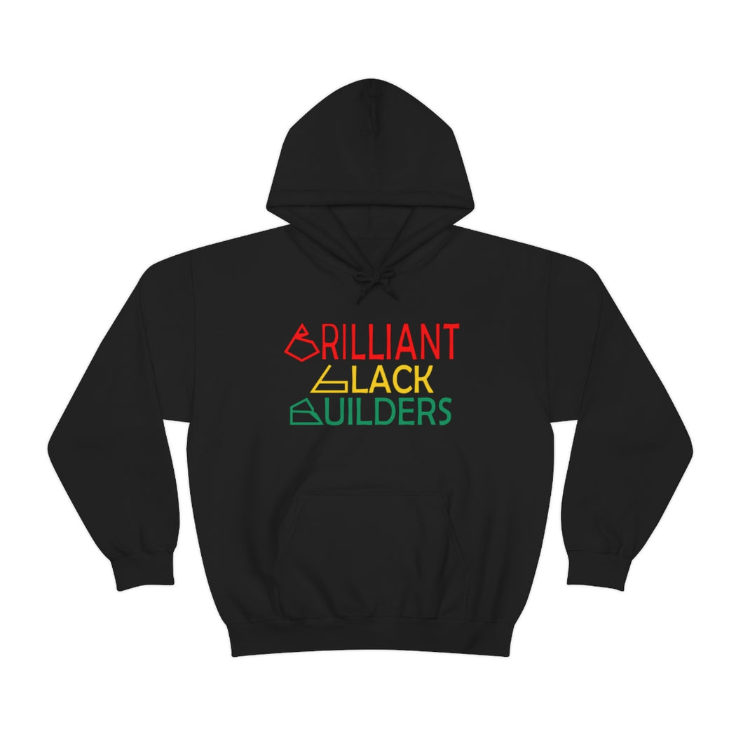 Brilliant Black Builders Unisex Heavy Blend™ Hooded Sweatshirt - Option 1
