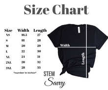 Load image into Gallery viewer, Physicist with Heart Bella+Canvas Unisex Tee Women in STEM - Female Scientist- STEMinist
