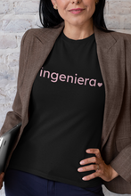 Load image into Gallery viewer, Ingeniera with Heart Bella+Canvas Unisex Tee Women in STEM - Latina Engineer- STEMinist
