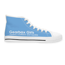 Load image into Gallery viewer, Gearbox Girls Robotics Club Supporting Girls in STEM - Women&#39;s High Top Sneakers

