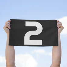 Load image into Gallery viewer, Number 2 Zero Team Rally Towel 11inx18in - Team Number - Jersey Number - Player Number - White
