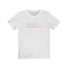Load image into Gallery viewer, Process Engineer with Heart Bella+Canvas Unisex Tee- Women in STEM - Female Engineer Gift
