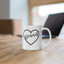 Load image into Gallery viewer, STEMinist with Heart Coffee Mug
