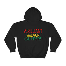 Load image into Gallery viewer, Brilliant Black Builders Unisex Heavy Blend™ Hooded Sweatshirt - Option 2
