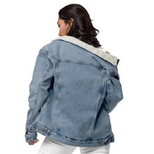 Load image into Gallery viewer, Pearadox Unisex denim Sherpa Jacket
